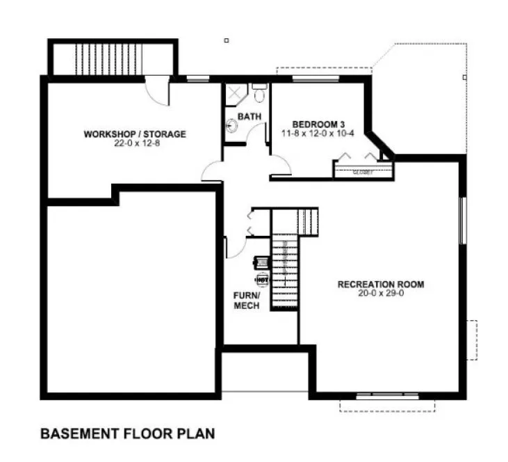 Basement Plan for House Plan #195149