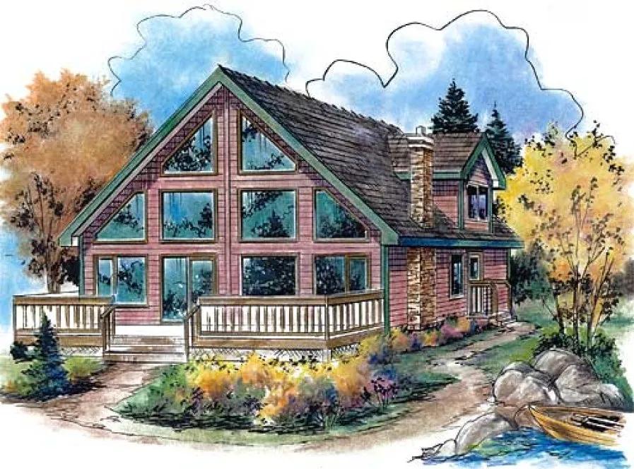 Full Rendering for House Plan #134054