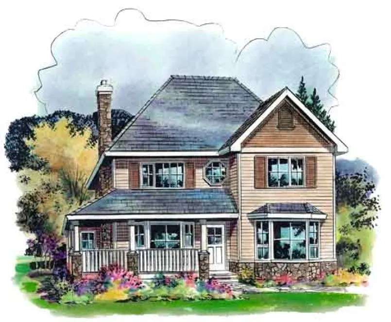 Full Rendering for House Plan #138054
