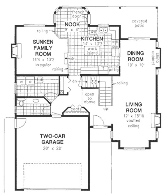 Main Floor Plan for House Plan #133239