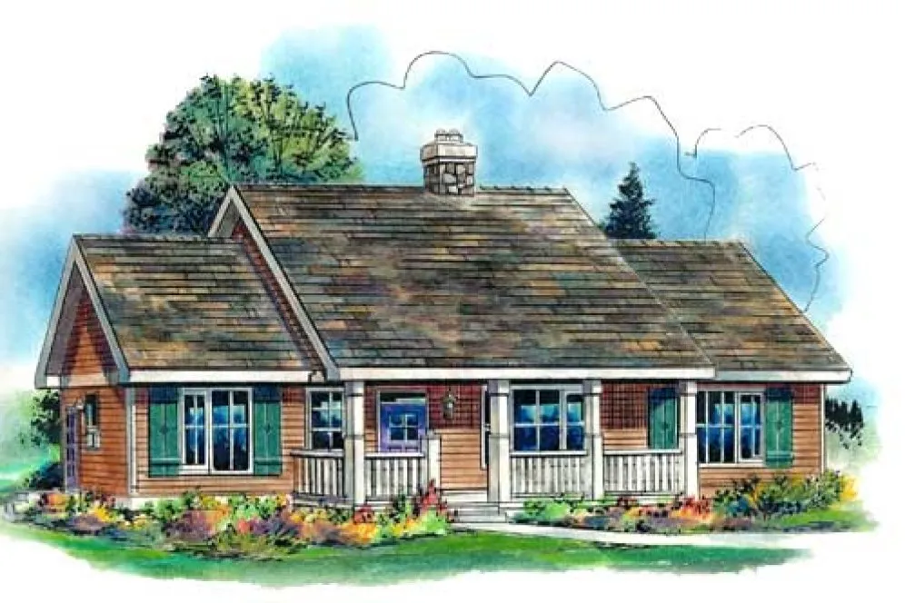 Full Rendering for House Plan #130154