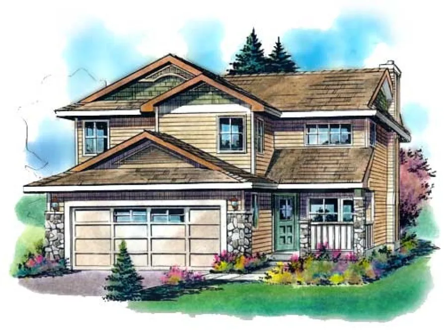 Full Rendering for House Plan #135154