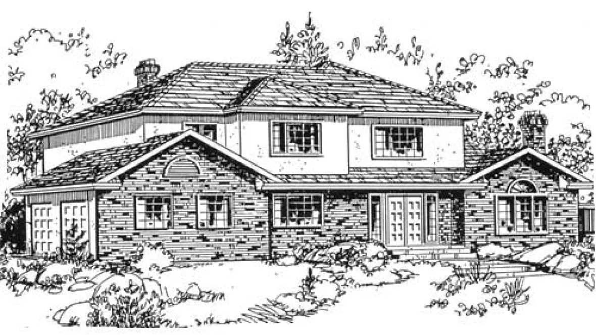 Full Rendering for House Plan #139398