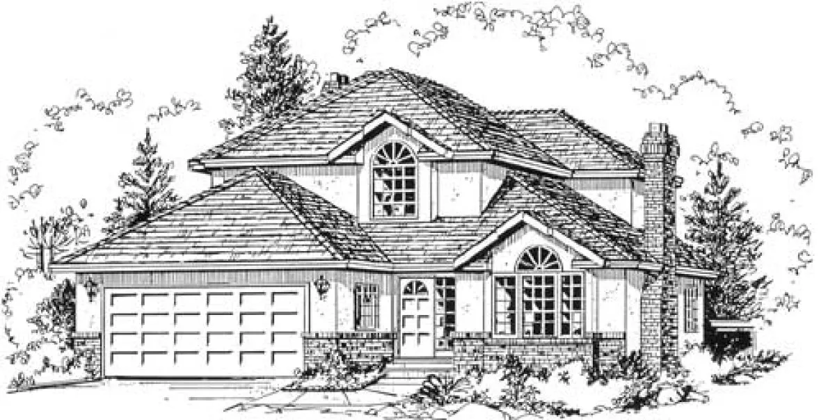 Full Rendering for House Plan #130598