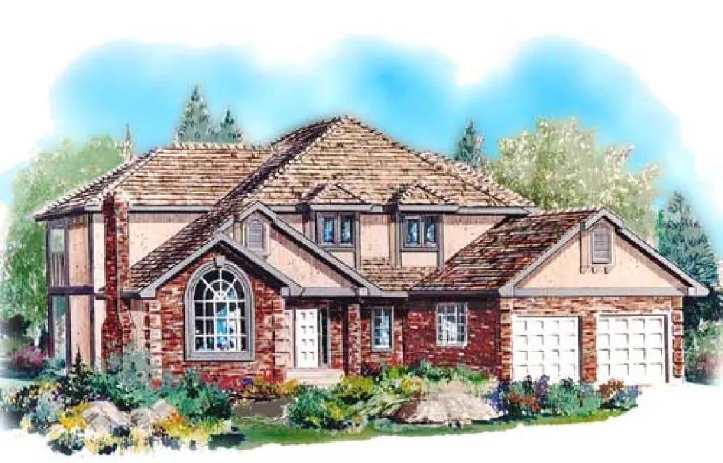 Full Rendering for House Plan #134598