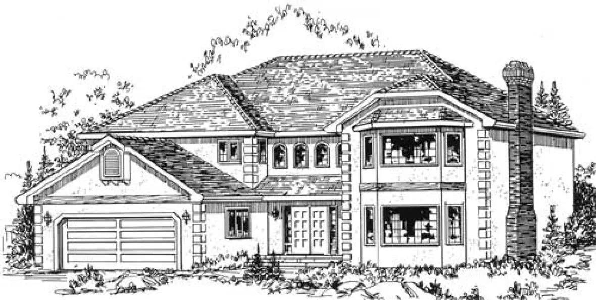 Full Rendering for House Plan #139598