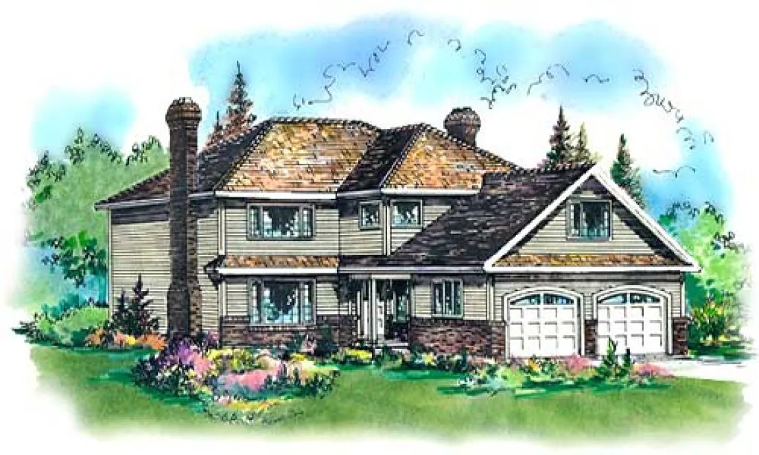 Full Rendering for House Plan #134698