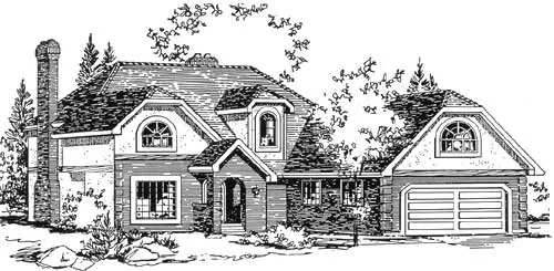 Full Rendering for House Plan #138698
