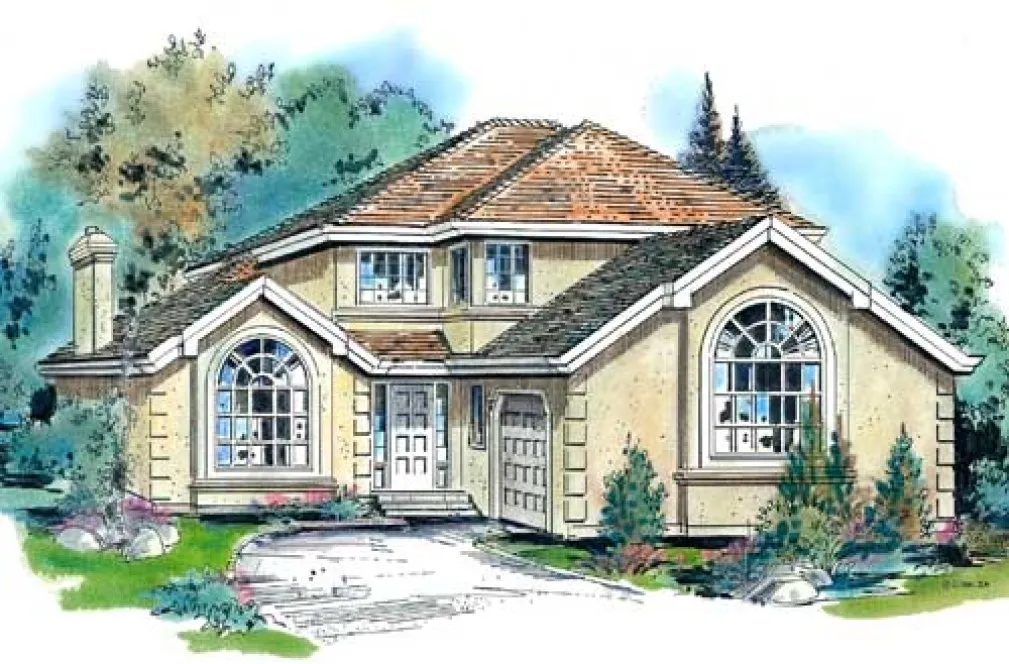 Full Rendering for House Plan #134409