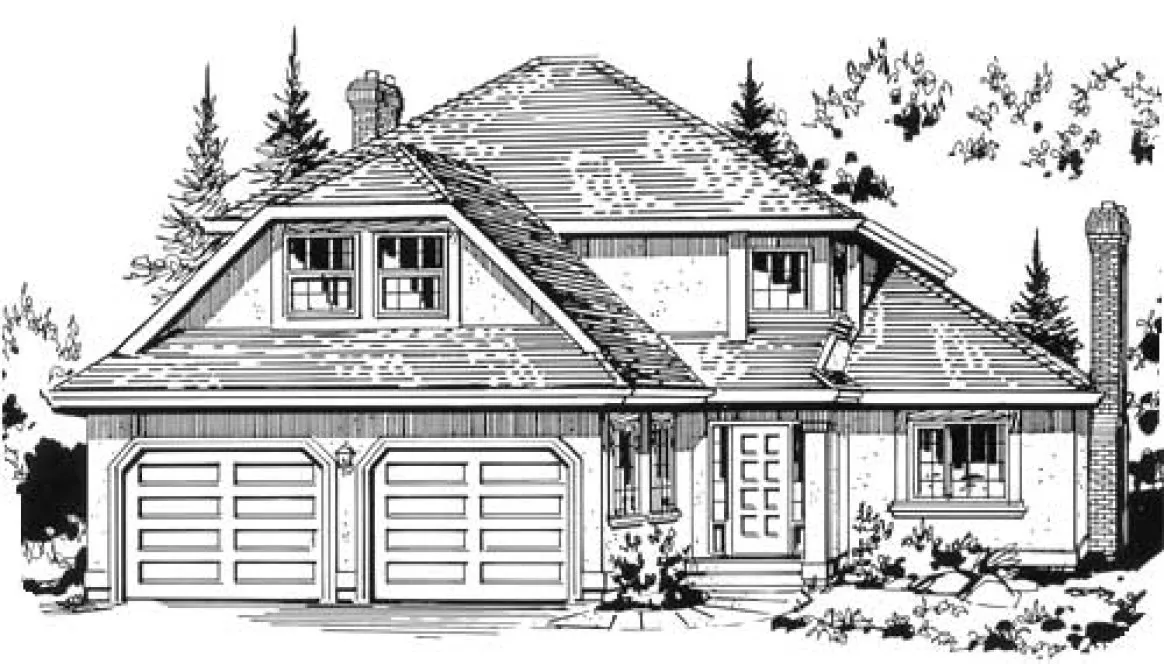 Full Rendering for House Plan #138409