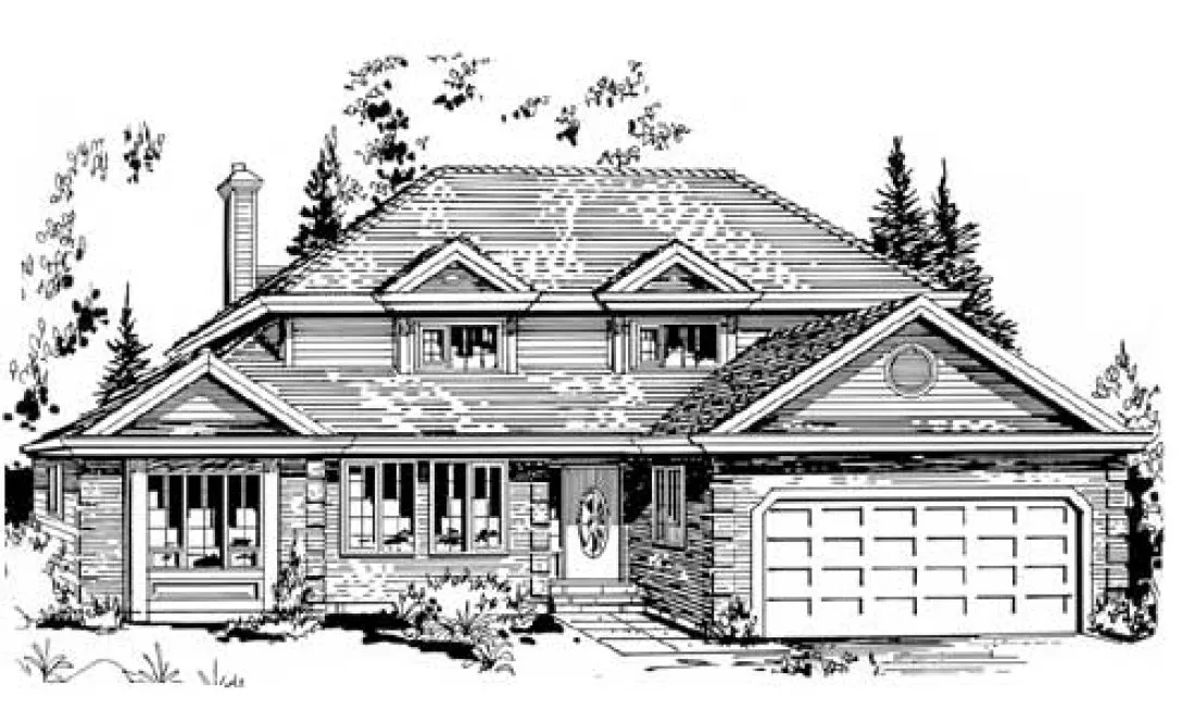 Full Rendering for House Plan #139409