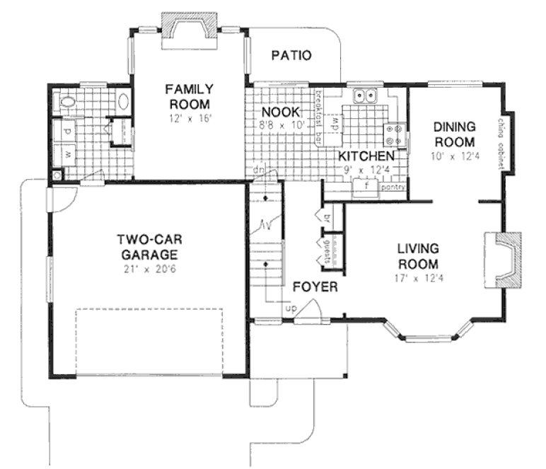 Main Floor Plan for House Plan #130509