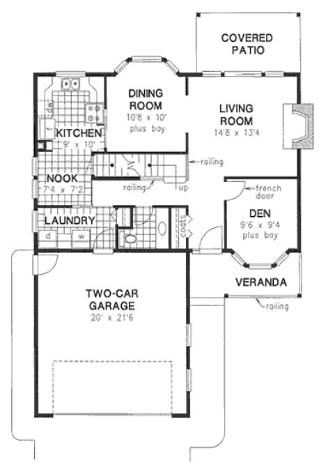 Main Floor Plan for House Plan #137709