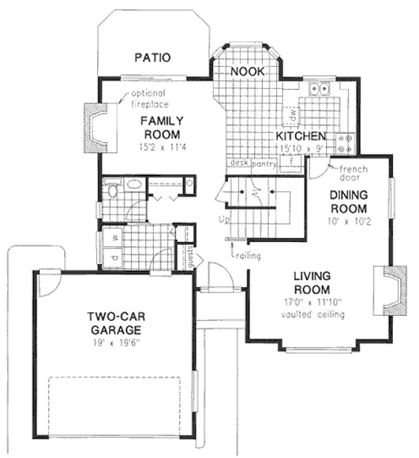 Main Floor Plan for House Plan #131809