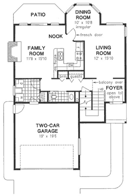 Main Floor Plan for House Plan #130019