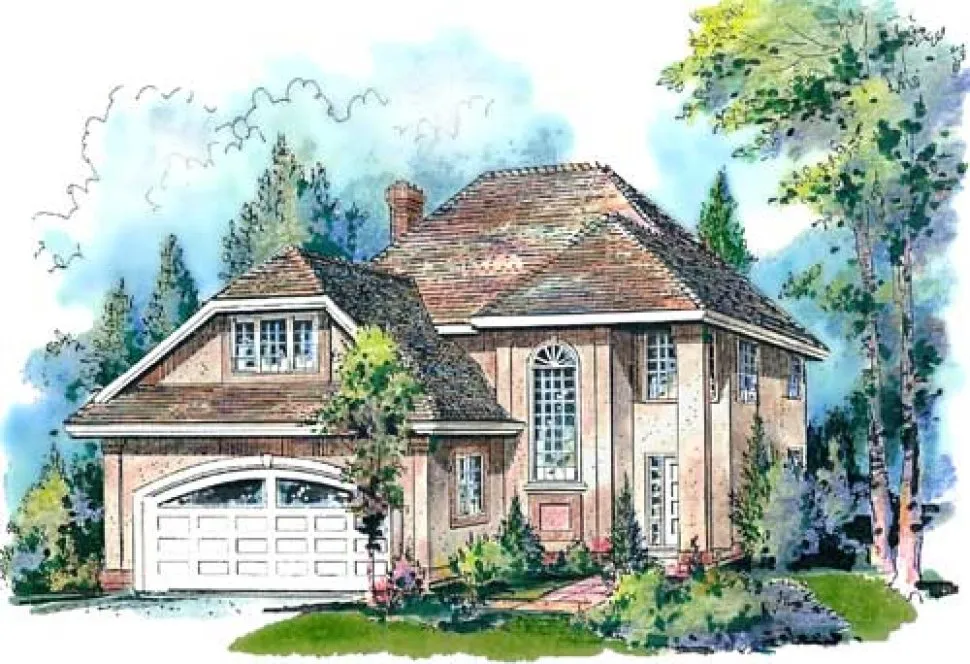 Full Rendering for House Plan #130019