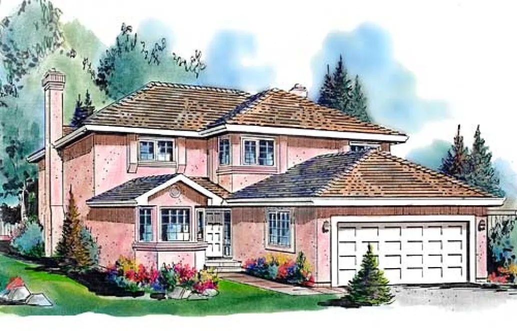 Full Rendering for House Plan #131019