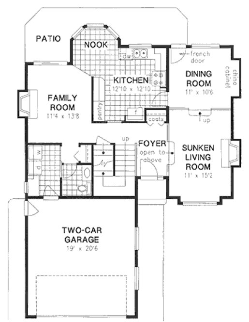 Main Floor Plan for House Plan #132019