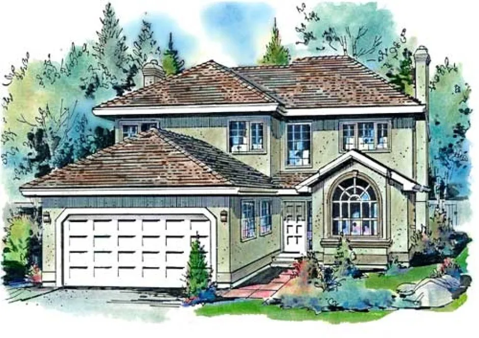 Full Rendering for House Plan #132019