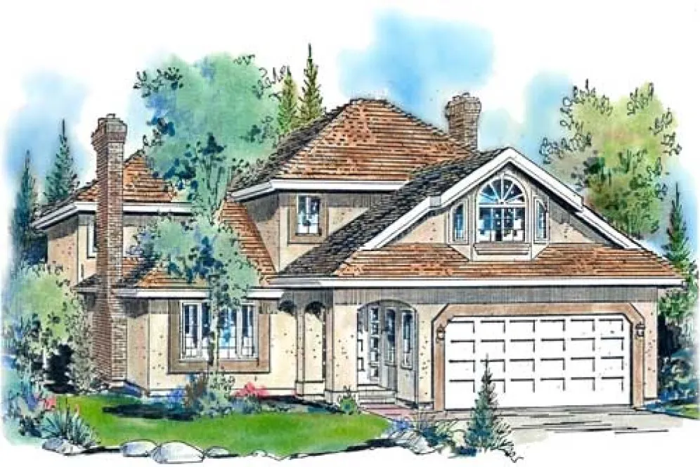 Full Rendering for House Plan #134019