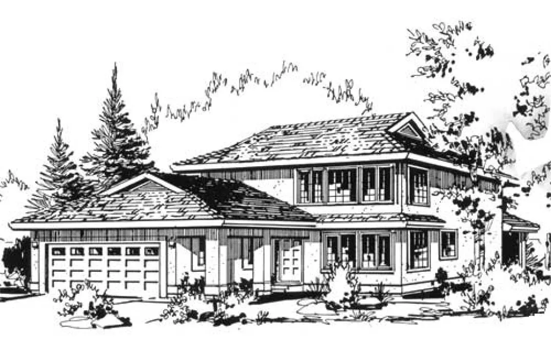 Full Rendering for House Plan #135019
