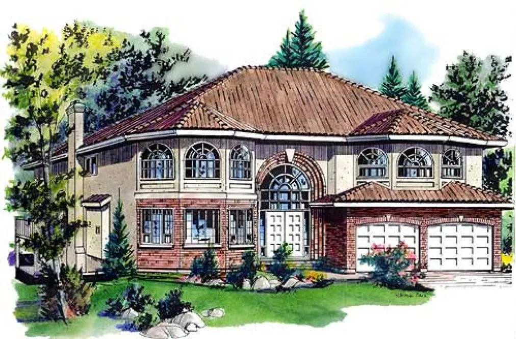 Full Rendering for House Plan #137219