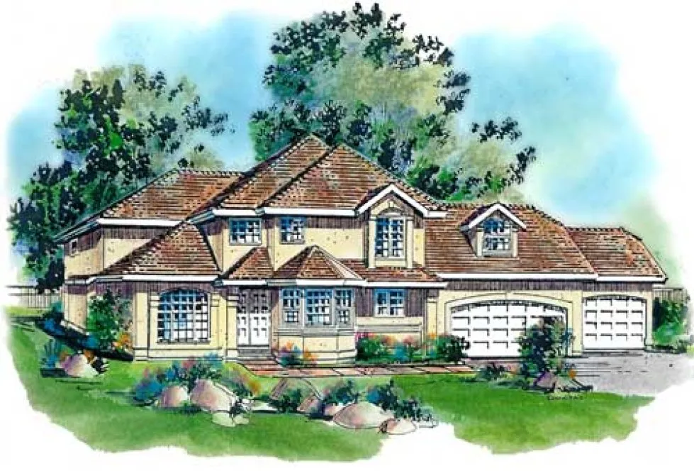 Full Rendering for House Plan #133719
