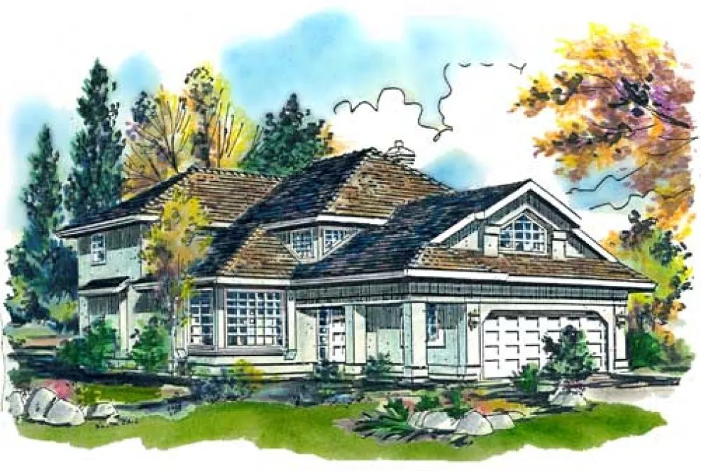 Full Rendering for House Plan #130819