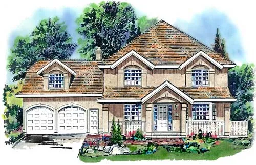 Full Rendering for House Plan #130029
