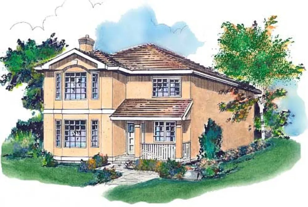 Full Rendering for House Plan #135229