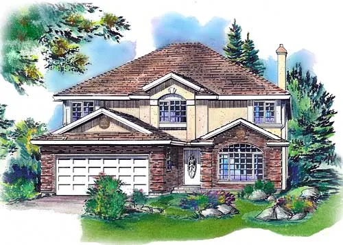 Full Rendering for House Plan #133439