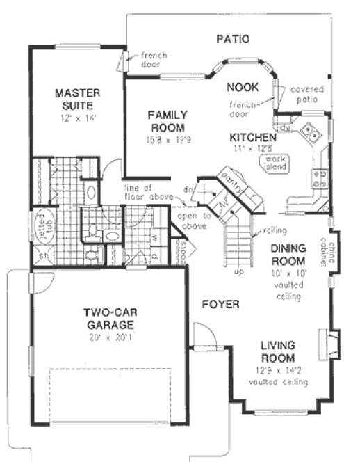 Main Floor Plan for House Plan #139149