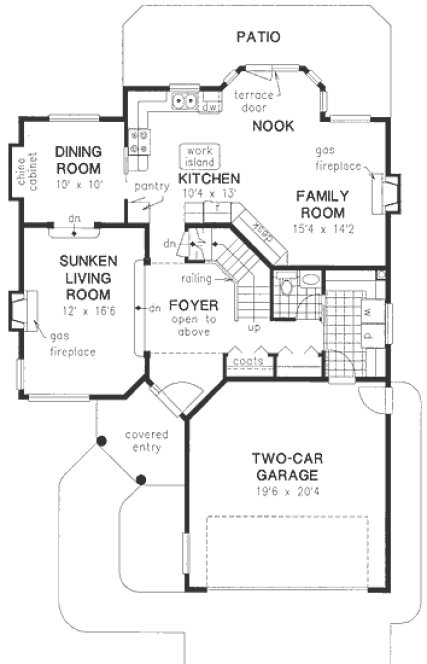 Main Floor Plan for House Plan #132249
