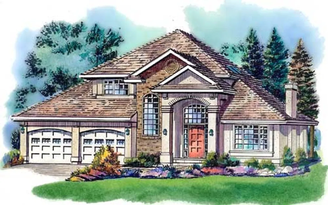 Full Rendering for House Plan #134249