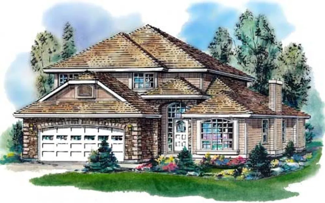 Full Rendering for House Plan #135249