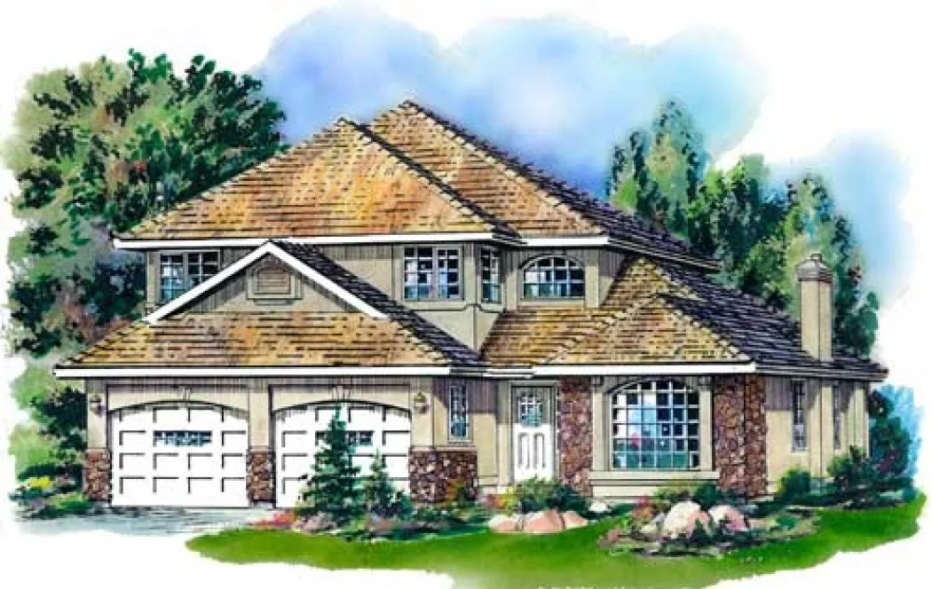 Full Rendering for House Plan #137249