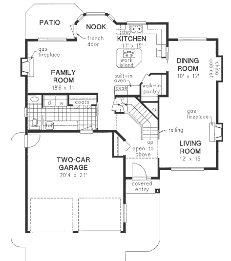 Main Floor Plan for House Plan #131349