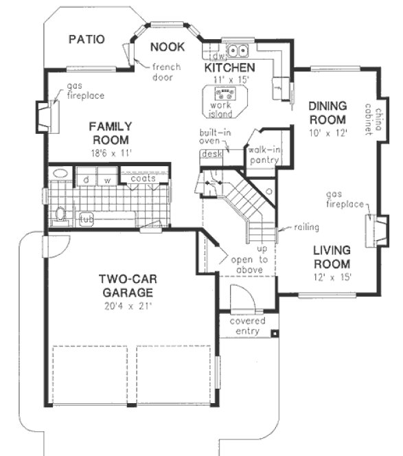 Main Floor Plan for House Plan #131349