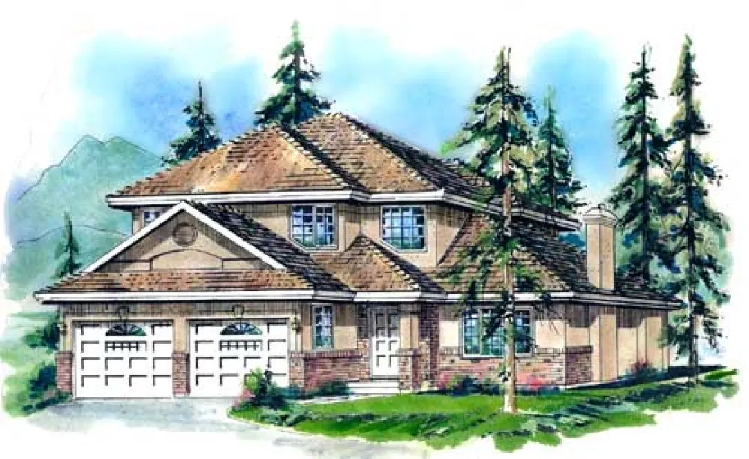 Full Rendering for House Plan #131349