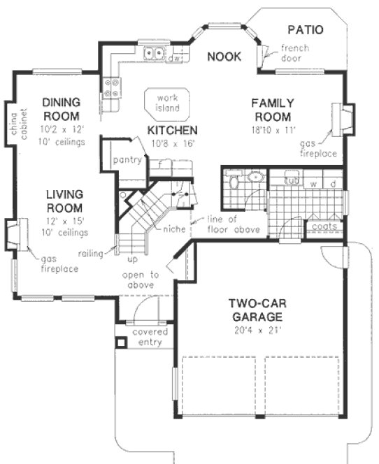 Main Floor Plan for House Plan #133449