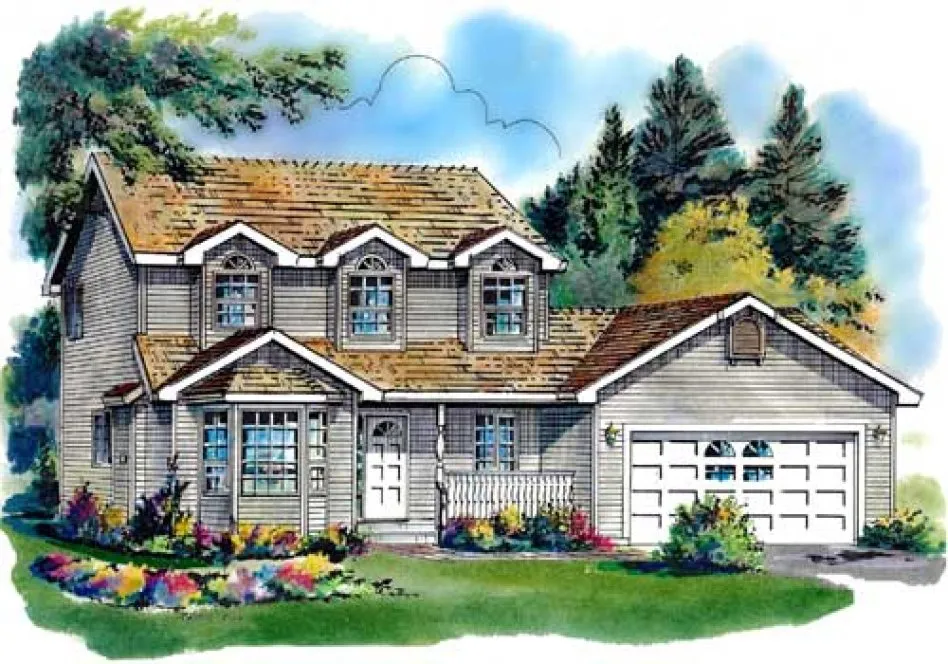 Full Rendering for House Plan #135449