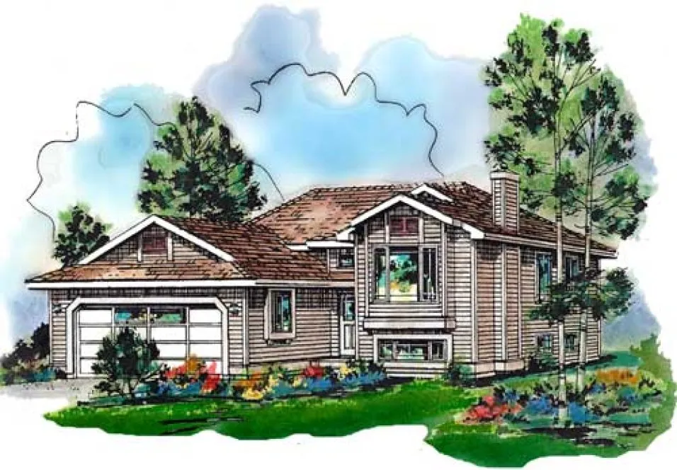 Full Rendering for House Plan #136224