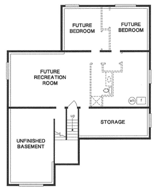 Basement Plan for House Plan #136824