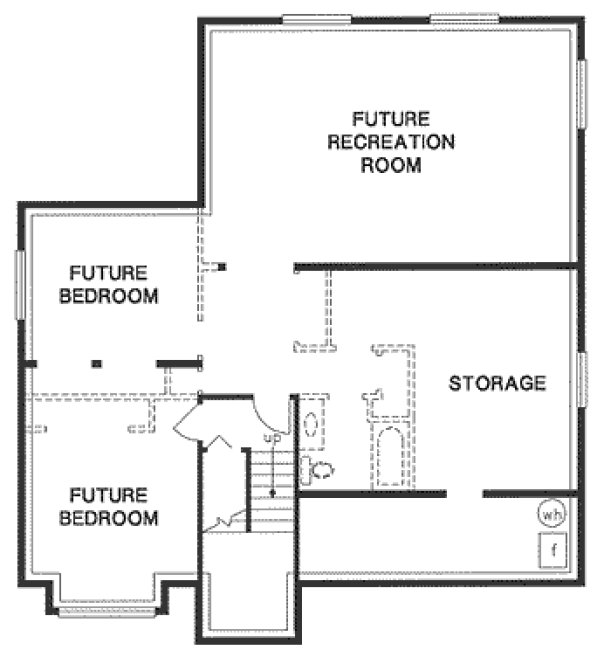 Basement Plan for House Plan #137924