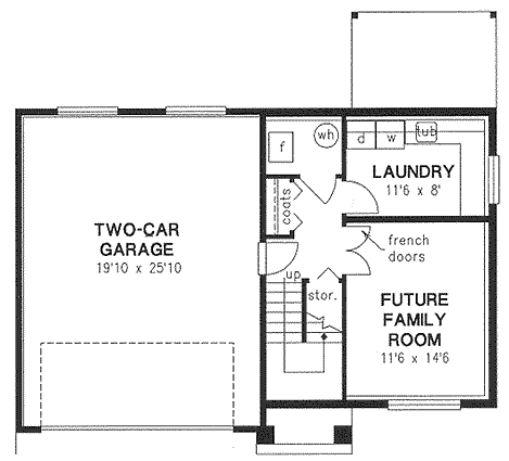 Basement Plan for House Plan #137234