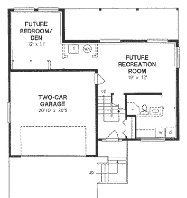 Basement Plan for House Plan #131334