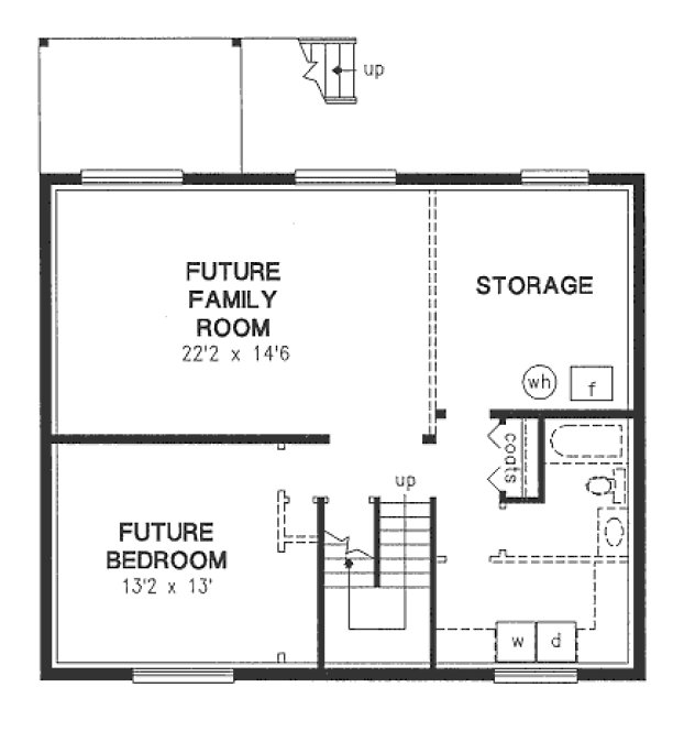 Basement Plan for House Plan #132334