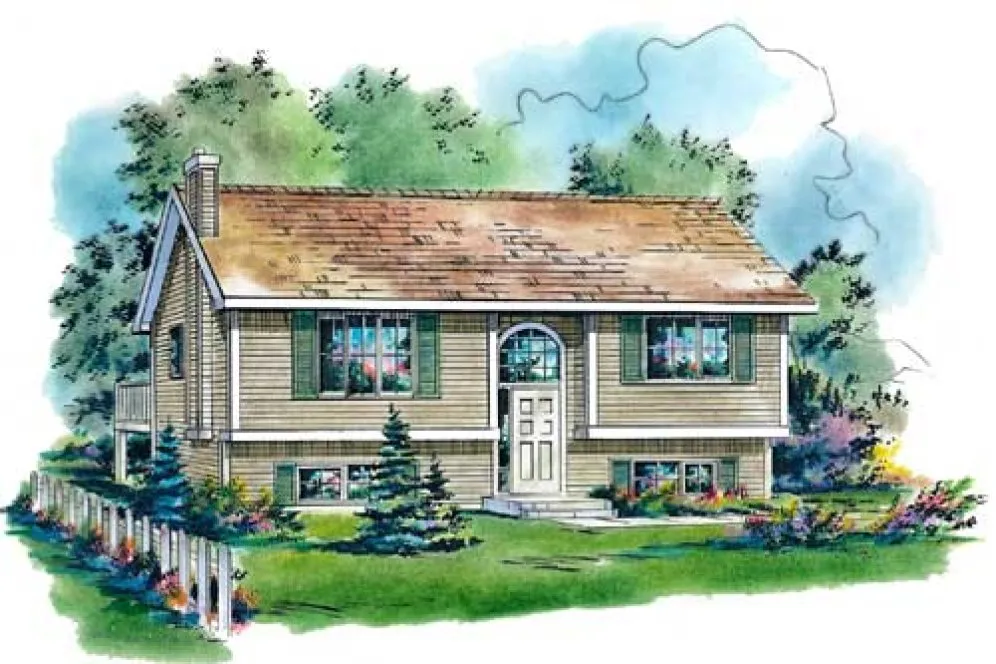 Full Rendering for House Plan #132334