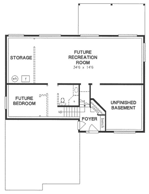 Basement Plan for House Plan #133334