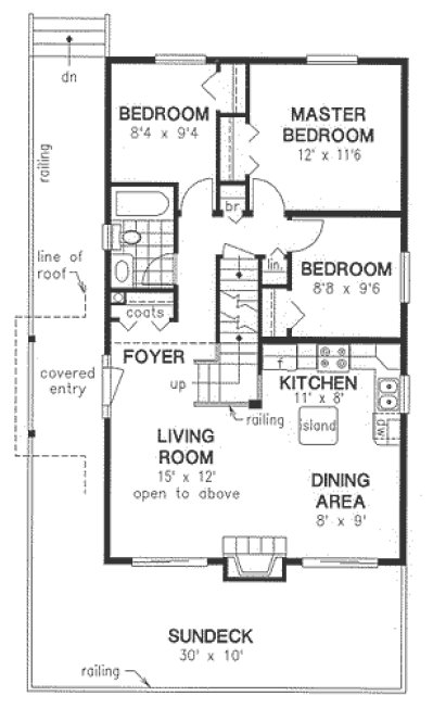 Main Floor Plan for House Plan #131534